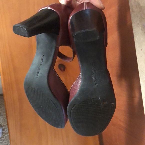 Hush Puppies deep red Mary Jane heels - Picture 5 of 6